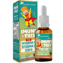 Imunitrix (vitamina C, Vitamina D, Zinco) 30ml Sabor Morango