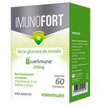 Imunofort (Wellmune + Vitaminas A, C, E, Zinco e Selênio) 60 cápsulas - Maxinutri