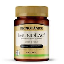 Imunolac Probiotico + Zinco 400Mg 60 Capsulas Dr Botanico