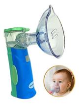 Inalador Bebe Nebulizador Ultrassônico Medicate Todas Cores