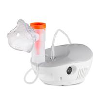 Inalador Compressor NeBeasy Branco Tratamento Respiratório Bronquite Asma Nebulização Kit