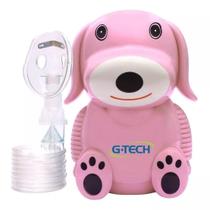 Inalador E Nebulizador Modelo NebDog Rosa - G-Tech