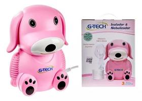 Inalador E Nebulizador Nebdog Rosa Compressor - G-Tech