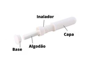 Inalador Nasal Com Refil Cheiro De Nariz Aromaterapia Kit 10