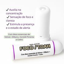 Inalador Nasal Foco TDAH Aromaterapia Clareza Mental, Produtividade e Concentração