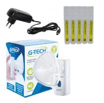 Inalador Nebulizado Portátil Eletrico + Soro Fisiologico - G-Tech