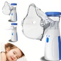 Inalador Nebulizador Aerosol Portátil Inalação Infantil Adulto Sem Fio Recarregavel Bivolt110/220v - MESH NEBULIZER