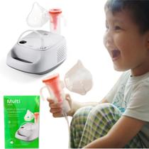 Inalador Nebulizador Compressor HC110 Branco/Laranja Multi Inalador Nebulizador Compressor HC110 Branco/Laranja Multi