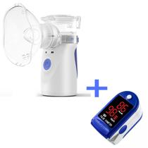 Inalador Nebulizador Mesh Bivolt E+ Medidor Pulso/Saturação