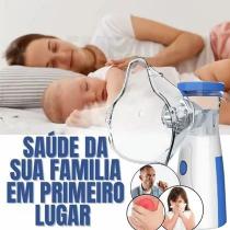 Inalador Nebulizador Silencioso Portátil com 2 Máscaras Para Adulto Criança Tosse USB Recarregável Alivio da Congestão Nazal Inalador Nebulizador Silencioso Portátil com 2 Máscaras Para Adulto Criança Tosse USB Recarregável Alivio da Congestão Nazal