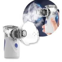Inalador Portátil Sem Fio Usb Nebulizador Ultrassônico Mesh Casa Viagem Recarregável