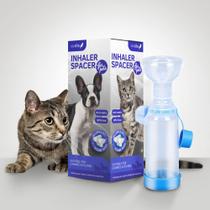 Inalador Spacer Vivélle Handheld com 2 máscaras para animais de estimação e gatos