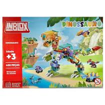INBLOX Dinossauro 12 em 1, Brinquedo de Montar, 405 Peças, Idade +3 Anos,