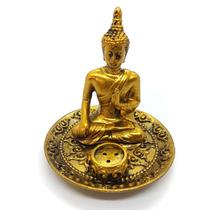 Incensário 3 Varetas Buda Sagrado Dourado Orando Mod B - Flash