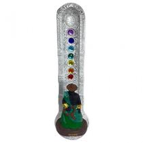 Incensario 7 Chakras Branco Vertical Oxossi Verde 22 Cm Em