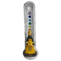 Incensario 7 Chakras Branco Vertical Oxum Amarela 22 Cm