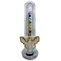 Incensário 7 Chakras Católico 22Cm Resina - Escolha O Santo