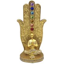 Incensário 7 Chakras Porta Incensos Yoga Vertical em Resina Incenso Vareta Buda Ganesha Hamsa - Luthi Comércio de Presentes