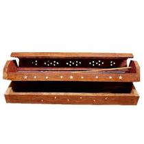 Incensário Box Triplo Madeira Baú Grande Incensário Box Triplo Madeira Baú Grande