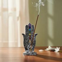 Incensário Buda 7 Chakras Hindu Yoga Resina Importada Lindo Prata Buda 7 Chakras Incensário Buda 7 Chakras Hindu Yoga Resina Importada Lindo Prata Buda 7 Chakras