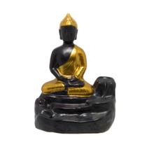Incensário Buda de Cerâmica em Formato de Cascata - WV