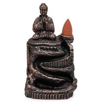Incensário Buda Hindu Orando Cascata Fumaça Invertida 5 Cone