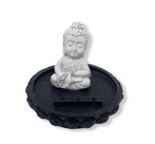 Incensario buda japamala sentado na flor de lotus 7 cm em resina Incensario buda japamala sentado na flor de lotus 7 cm em resina
