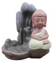 Incensário Buda / Monge Cascata +20 Incensos Importado - Cultura Zen