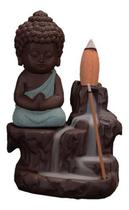 Incensário Buda Rocha Cascata Fumaça Invertida +10 Incensos