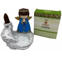 Incensário Cascata Anjo ul Brc + 10 Unidades De Incensos