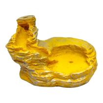 Incensário Cascata Baixa 4,5 cm Universal Amarelo Resina