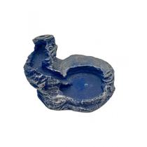 Incensário Cascata Baixa 4,5 cm Universal Azul Escuro Resina