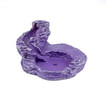Incensario Cascata Baixa 4,5 cm Universal Roxo Resina