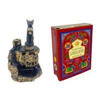 Incensário Cascata Bastet Egípcio + 10 Unidades De Incensos