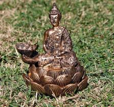 Incensário Cascata Buda Lótus Incensário Cascata Buda Lótus