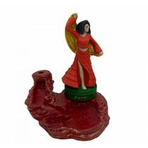 Incensário Cascata Cigana Vermelho em Resina 13 Cm Incensário Cascata Cigana Vermelho em Resina 13 Cm