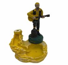 Incensário Cascata Cigano Amarelo 13 Cm Resina