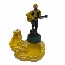 Incensário Cascata Cigano Amarelo em Resina 13 Cm Incensário Cascata Cigano Amarelo em Resina 13 Cm