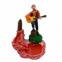 Incensário Cascata Cigano Laranja em Resina 13 Cm