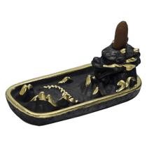 Incensário Cascata Cone Dragão Na Montanha + 1 Incenso Cone