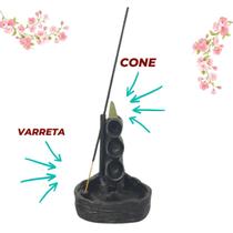 Incensário Cascata De Fumaça Yoga Zen Backflow 3 Quedas Yoga Incensário Cascata De Fumaça Yoga Zen Backflow 3 Quedas Yoga