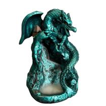 Incensário Cascata e Vareta Dragão Medieval Guardião Fumaça Incensário Cascata e Vareta Dragão Medieval Guardião Fumaça