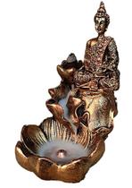 Incensario Cascata Flor 2 Quedas Buda Hindu Meditando