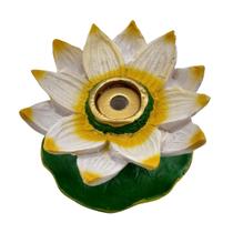 Incensário Cascata Flor de Lotus - Amarelo