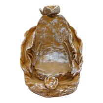 Incensário Cascata Folha 11 cm Universal Palha Resina