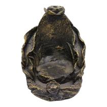 Incensário Cascata Folha 11Cm Universal Resina-Selecione Cor