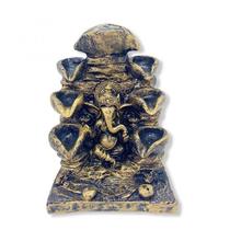 Incensário Cascata Ganesha 8 Quedas 14 Cm Resina-Escolha Cor