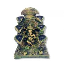 Incensário Cascata Ganesha 8 Quedas 14 Cm Resina-Escolha Cor