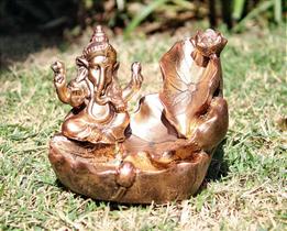 Incensário Cascata Ganesha Folha Incensário Cascata Ganesha Folha