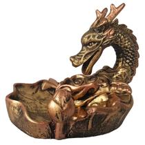 Incensario Cascata Grande Dragao Serpente Dourada
